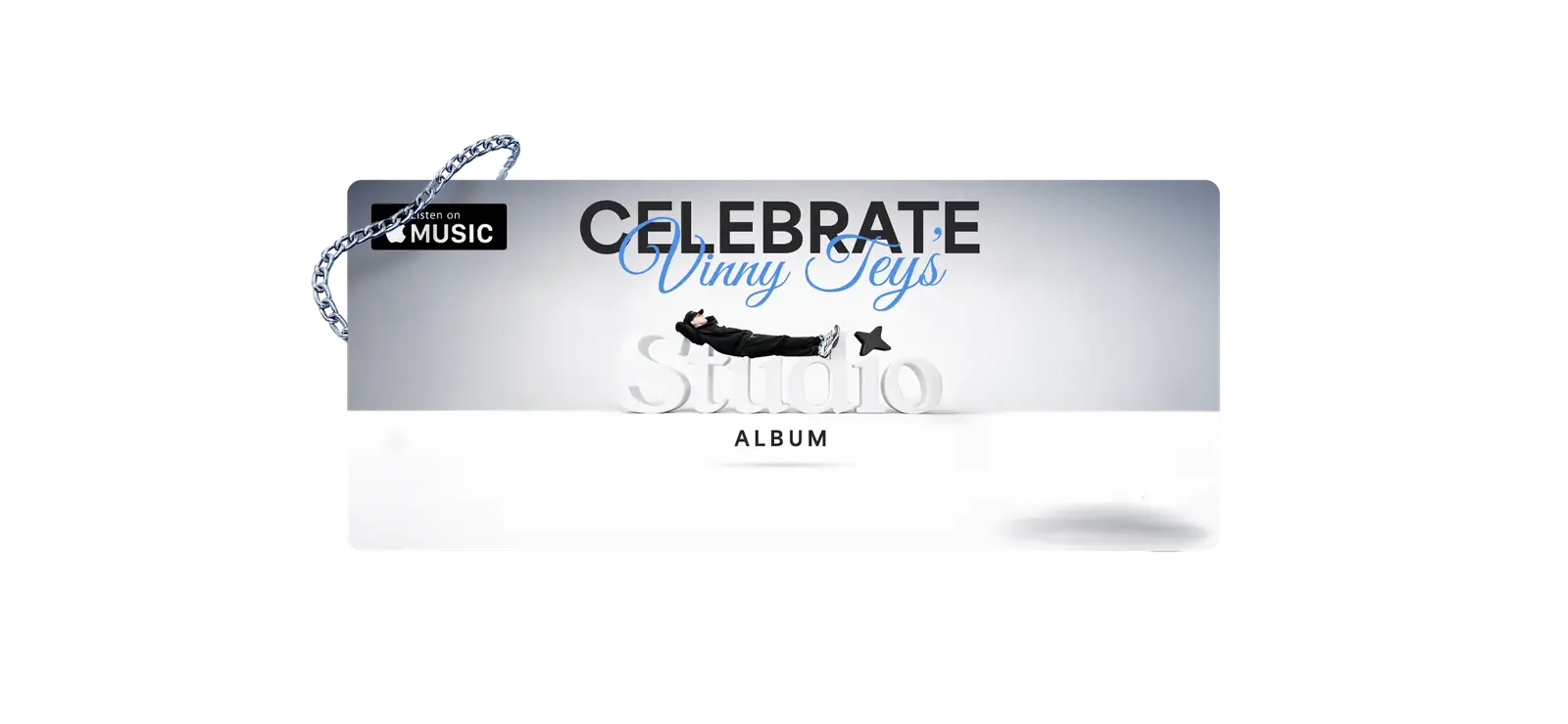 Studio album and merchandise brand presentation